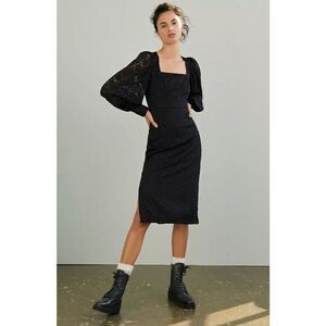 ANTHROPOLOGIE Hutch NWT Dolly Black Lace Dress SMALL